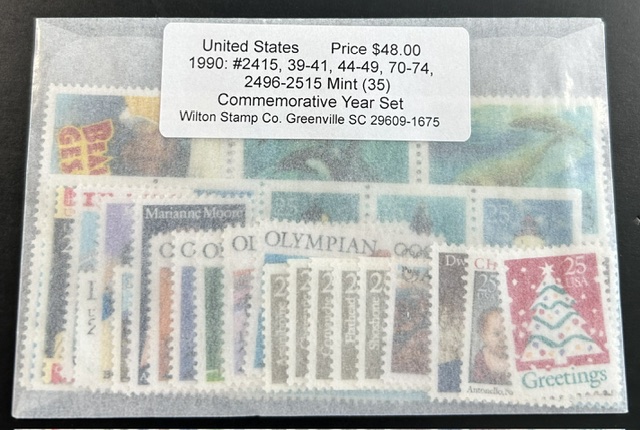 United States 1990 #2415//2515 (35) Mint