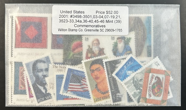 United States 2001 Mint Year Set of 39
