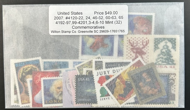 United States 2007 Mint Year Set of 32
