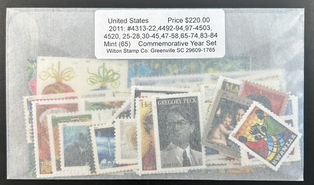 United States 2011 Mint Year Set of 65